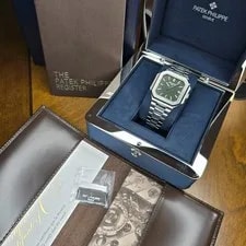 Patek Philippe Cubitus 5821/1A-001 45MM Olive Green Sunburst Dial Steel Auto B&P 2