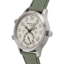 Patek Philippe Calatrava Pilot Travel Time 5524G-010 Ivory Lacquer 730403 2