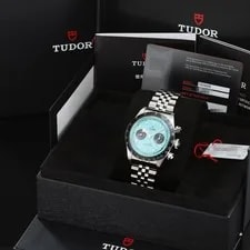 Tudor Black Bay 41mm Steel Turquoise Dial Tachymeter Bezel Bracelet 79360N 2