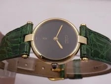 Cartier Vendôme Must Vermeil Lady Silver 925 18KT G.F 20 Microns 90'S 3
