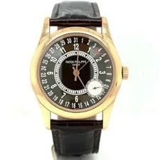 Patek Philippe — Patek Philippe Calatrava Automatic 37mm 18k Rose Gold Brown Dial 6000R-001 — Watch — resale