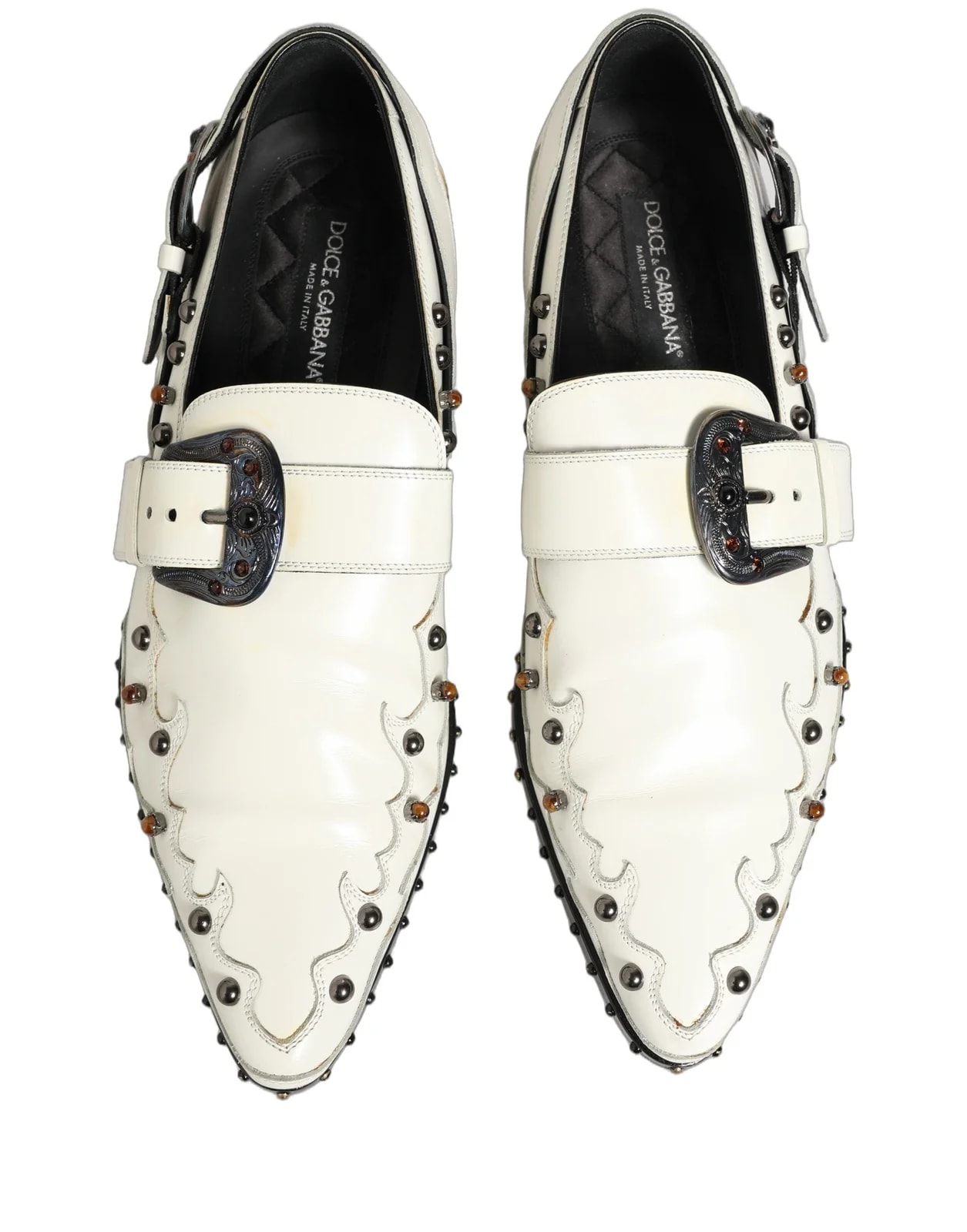 Dolce & Gabbana Studded Formal Dress Monk Strap Shoes 2