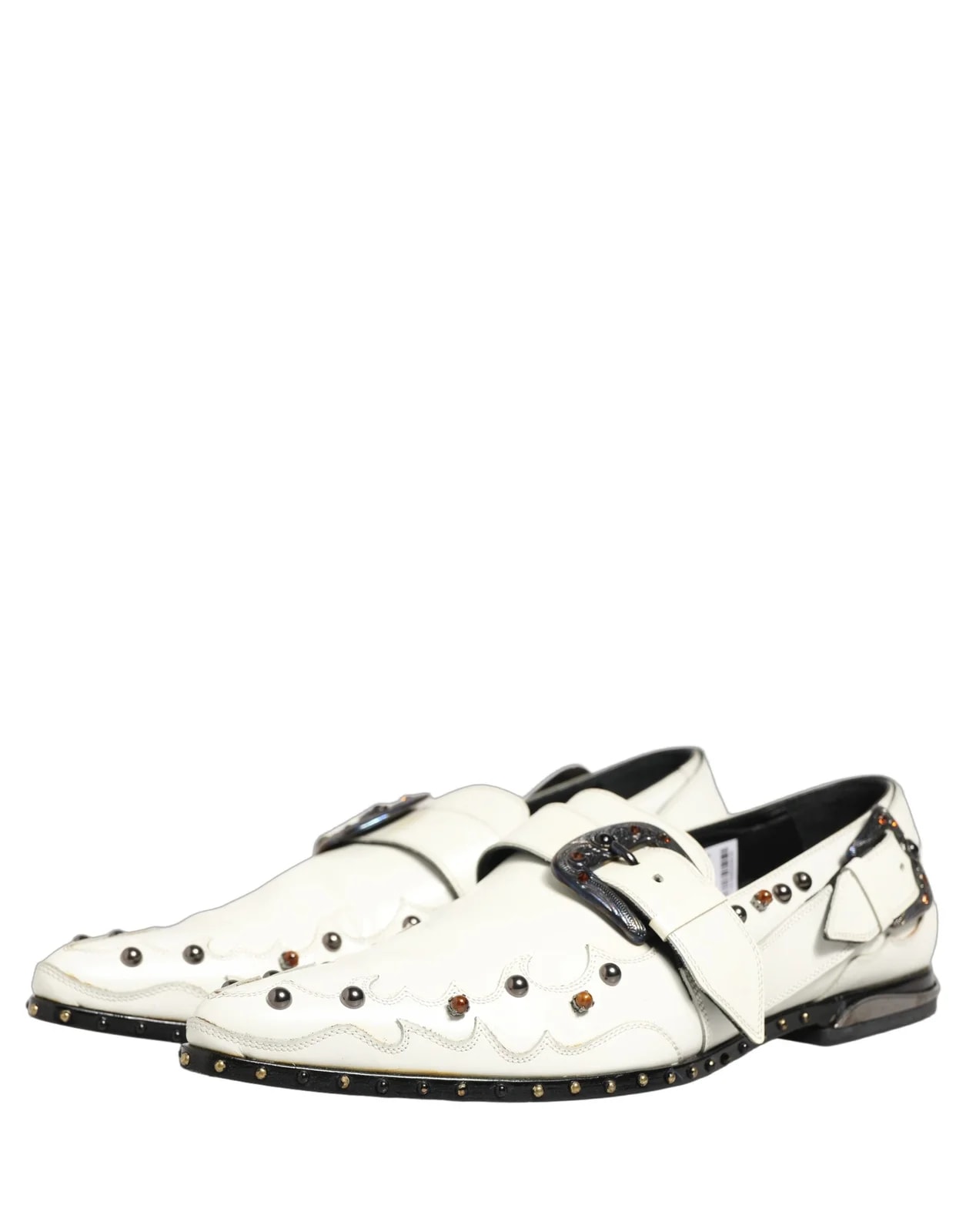 Dolce & Gabbana Studded Formal Dress Monk Strap Shoes 3