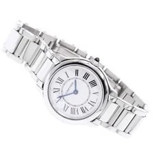 Cartier Ronde Must DE WSRN0033 29mm SS Quartz Silver Dial #C364 2