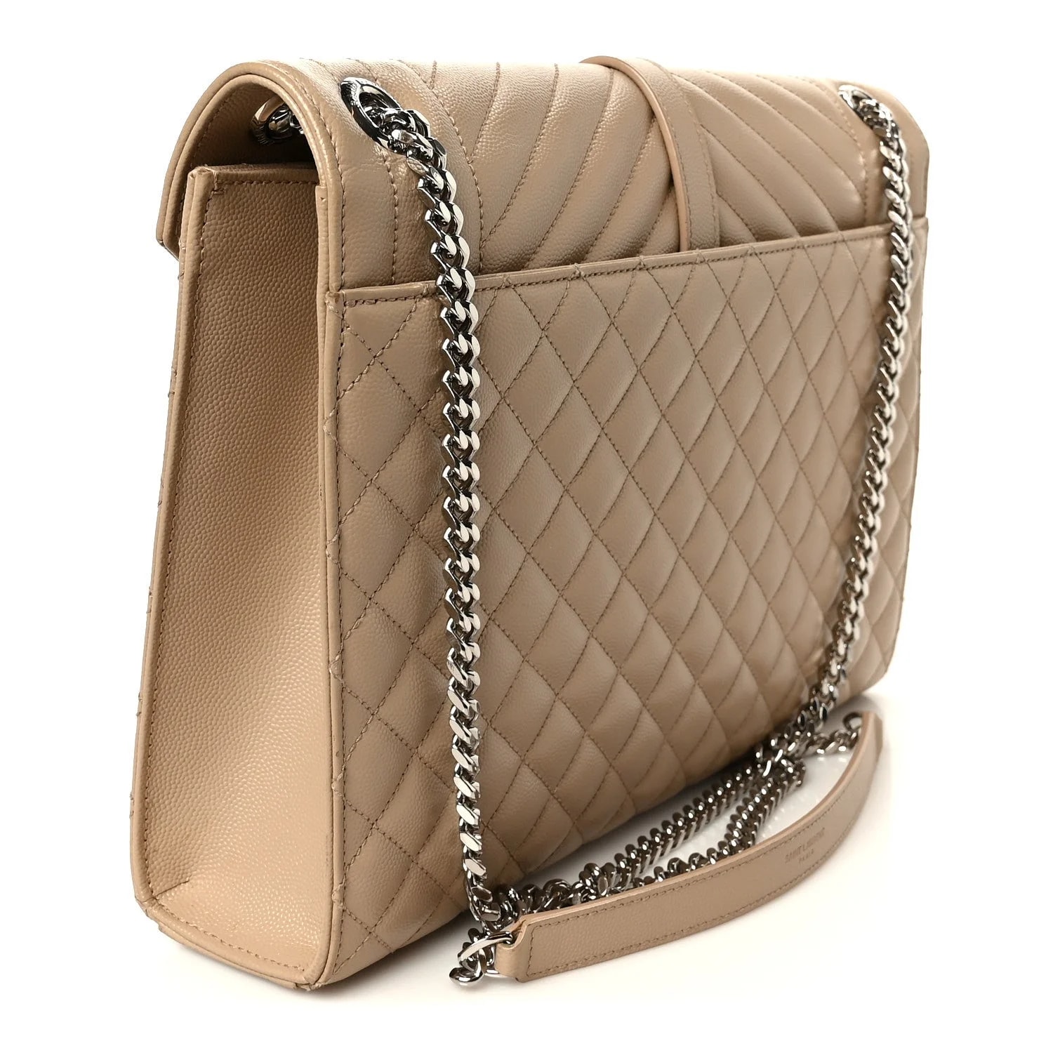 Grain de Poudre Large Tri-Quilt Satchel Dark 3