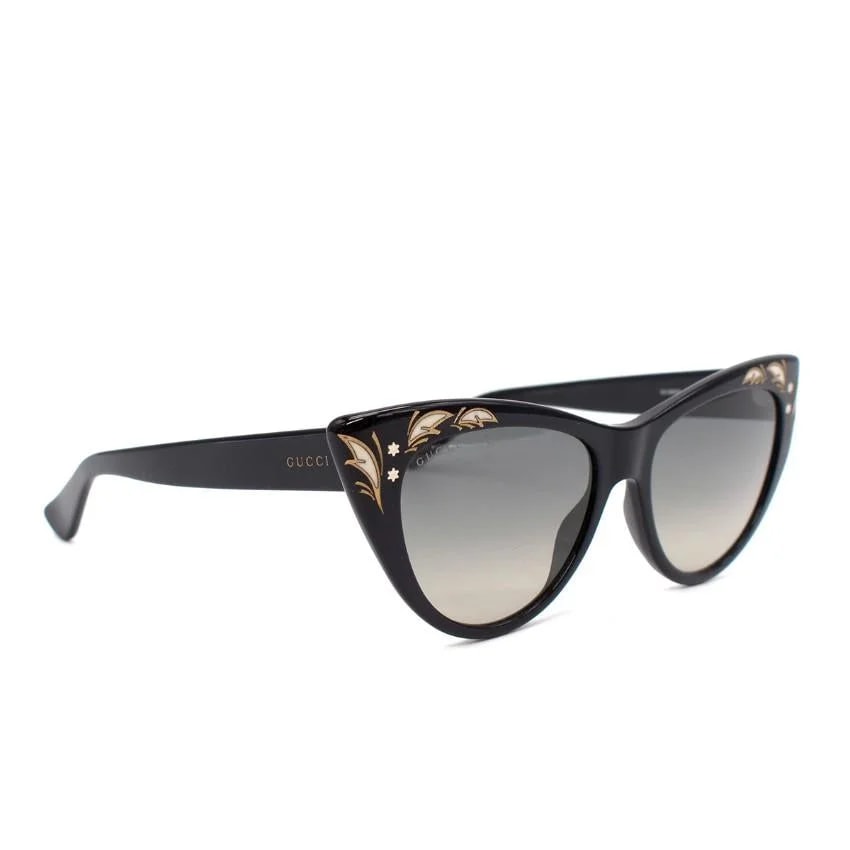 Gucci Cat Eye Mother of Pearl Embellished Sunglasses 4