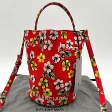Balenciaga 2Way Wheel Drawstring Floral 2