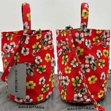 Balenciaga 2Way Wheel Drawstring Floral 4