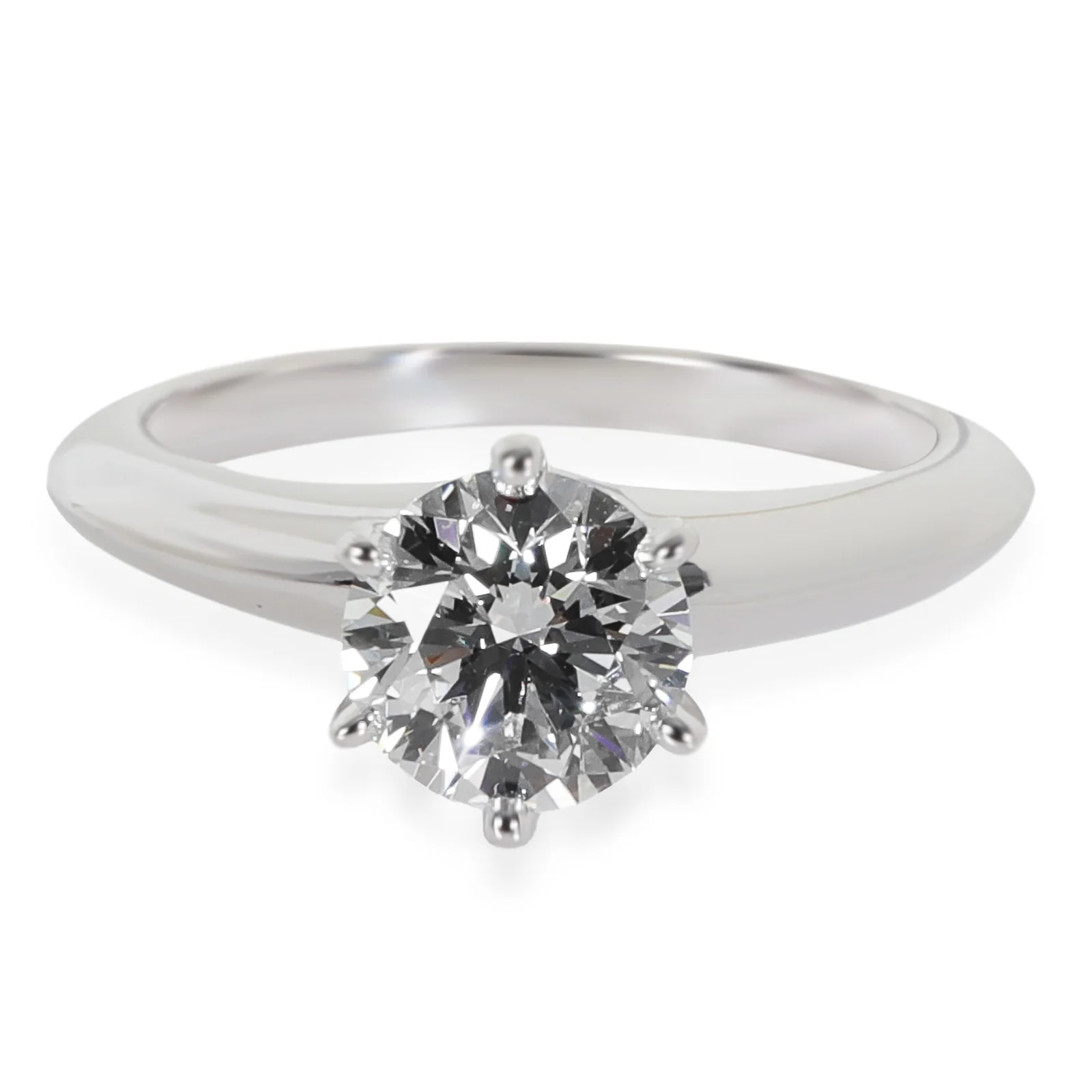 Tiffany & Co. — Tiffany & Co. 0.88 Ct Round Brilliant Engagement Ring 950 — Accessory — resale