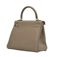 Hermes Kelly 25 Togoetoupe Yellow Gold Hardware W Engraved YUKI-0 4