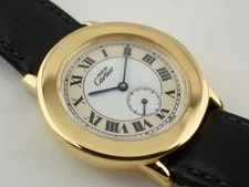 Cartier Must Ronde Vermeil W1006922 Quartz 33mm White Leather Strap 3