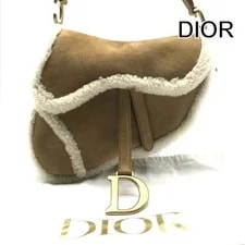 Dior — Excellent Condition Christian Dior Saddle Mouton Hand la — Handbag — resale