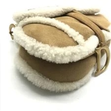 Excellent Condition Christian Dior Saddle Mouton Hand la 4