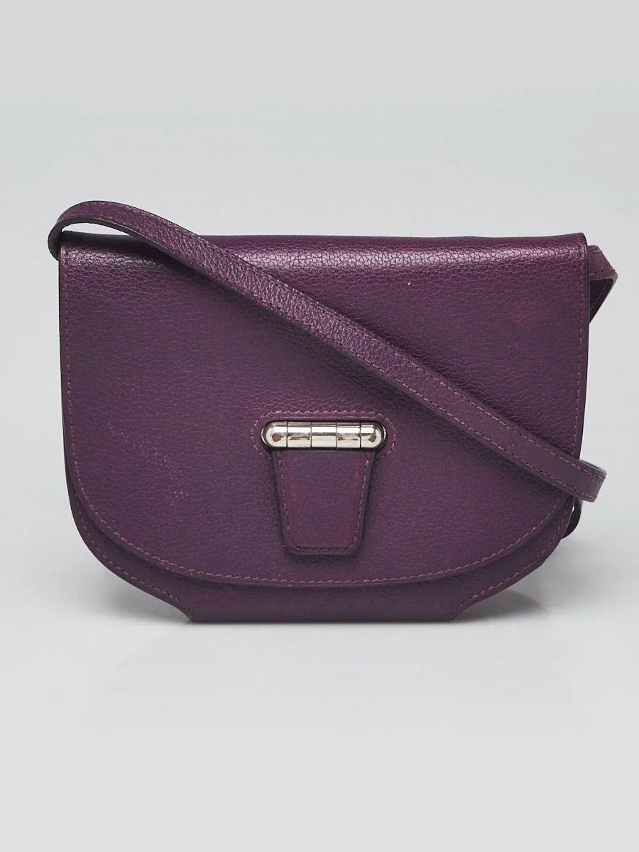 Hermès — Hermes Ultraviolet Evercolor Palladium Plated Convoyeur — Handbag — resale