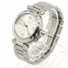 Cartier PashaC Meridian GMT W31029M7 Automatic Silver Dial 90339022 2