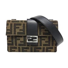Fendi — Fendi Baguette Buckle Logo Pattern - Very Good #J31MKH — Handbag — resale