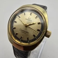 Omega — Omega Seamaster Cosmic Gold Plated Swiss Manual Winding. — Watch — resale