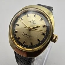 Omega Seamaster Cosmic Gold Plated Swiss Manual Winding. 3