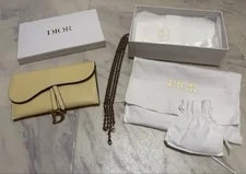 Dior — Christian Dior Saddle Chain Wallet Long From Japan — Handbag — resale