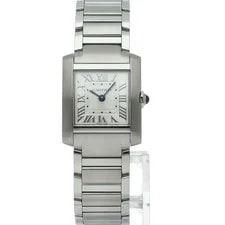 Cartier Tank Française SM WSTA0129 Stainless Steel WomenWatch Silver ... 2