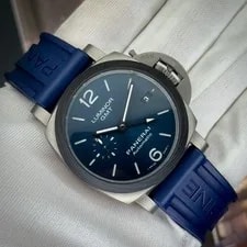 Panerai Luminor GMT Blue Dial 42mm Titanium Case w/Carbotech PAM01279 PAM 1279 2