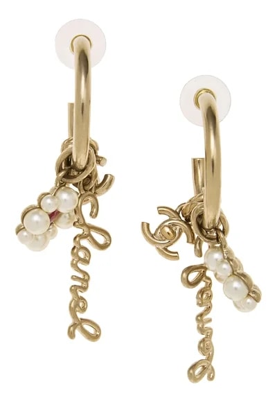 Chanel — Faux & Gripoix Dangle — Jewelry — resale