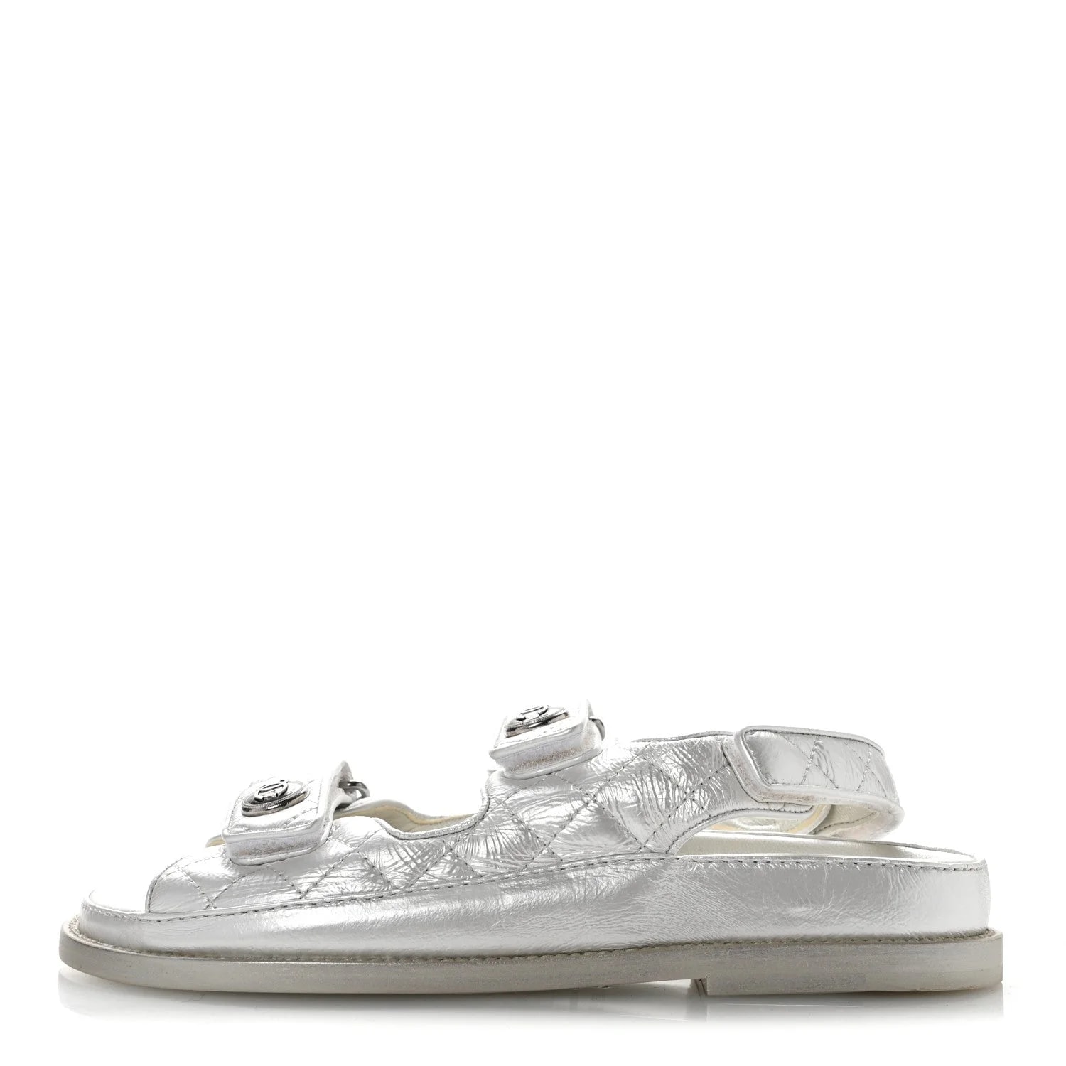 Chanel — Laminated Velcro Dad 36.5 — Designer Shoe — resale