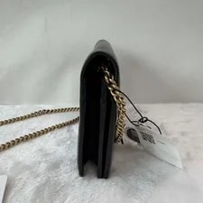 Auth Gucci GG Marmont Floral Chain Crossbody Wallet 3