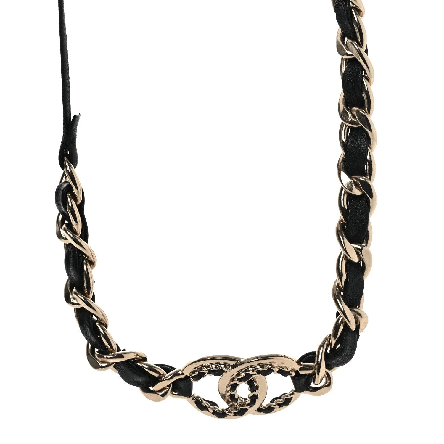 Metal CC Chain Tie Headband 3