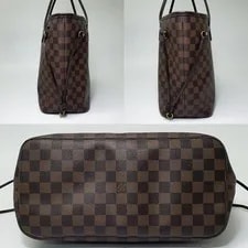 Tariff Free Auth Louis Vuitton Neverfull N51105 Dust CLA674 4