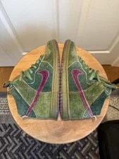 Nike SB Dunk Hi "Skunk" 2010 / / Size 9. No Box/XtraLaces 2