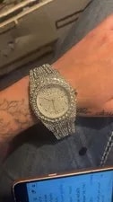 Audemars Piguet — Audemars Piguet Diamond Accent Silver Metal Analog Round Dial — Watch — resale