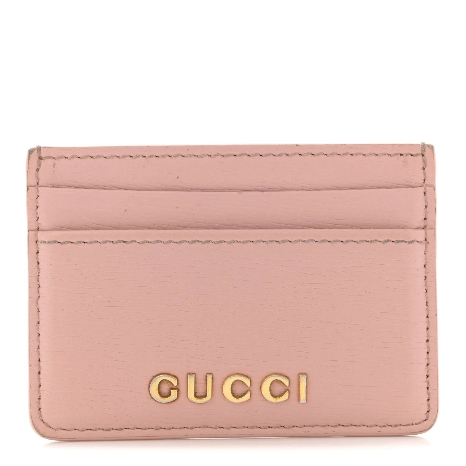 Gucci — Script Card Holder Light — Accessory — resale