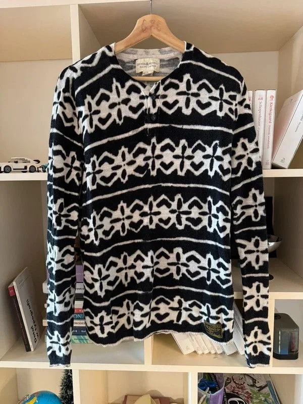Ralph Lauren — Ralph Lauren Henley Sweater Navajo Rrl — streetwear — resale