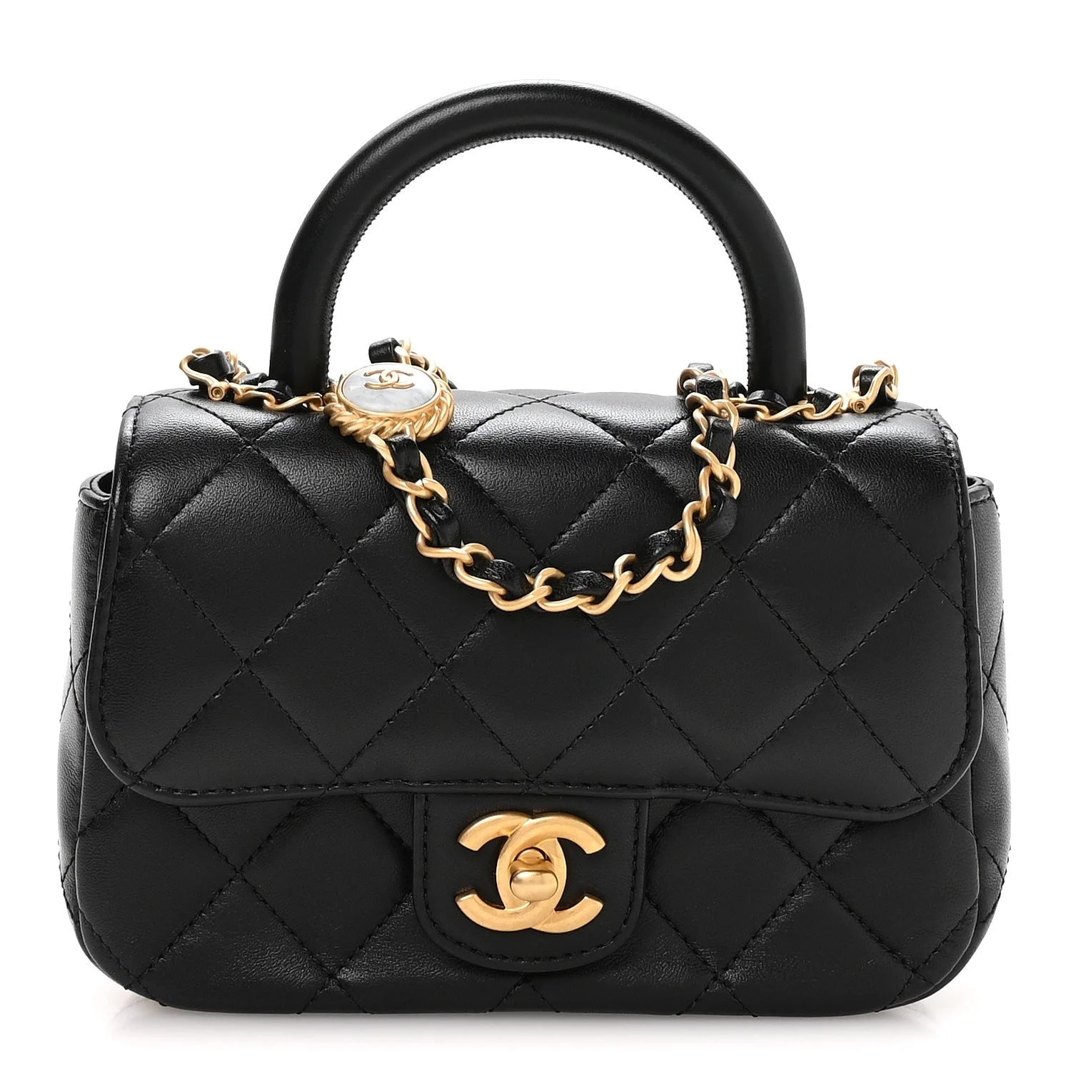 Chanel — Bijoux Chain Top Handle Flap — Handbag — resale