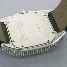 Cartier Santos100 LM Aftermarket Diamond W20073X8 50mm #SU3320 4