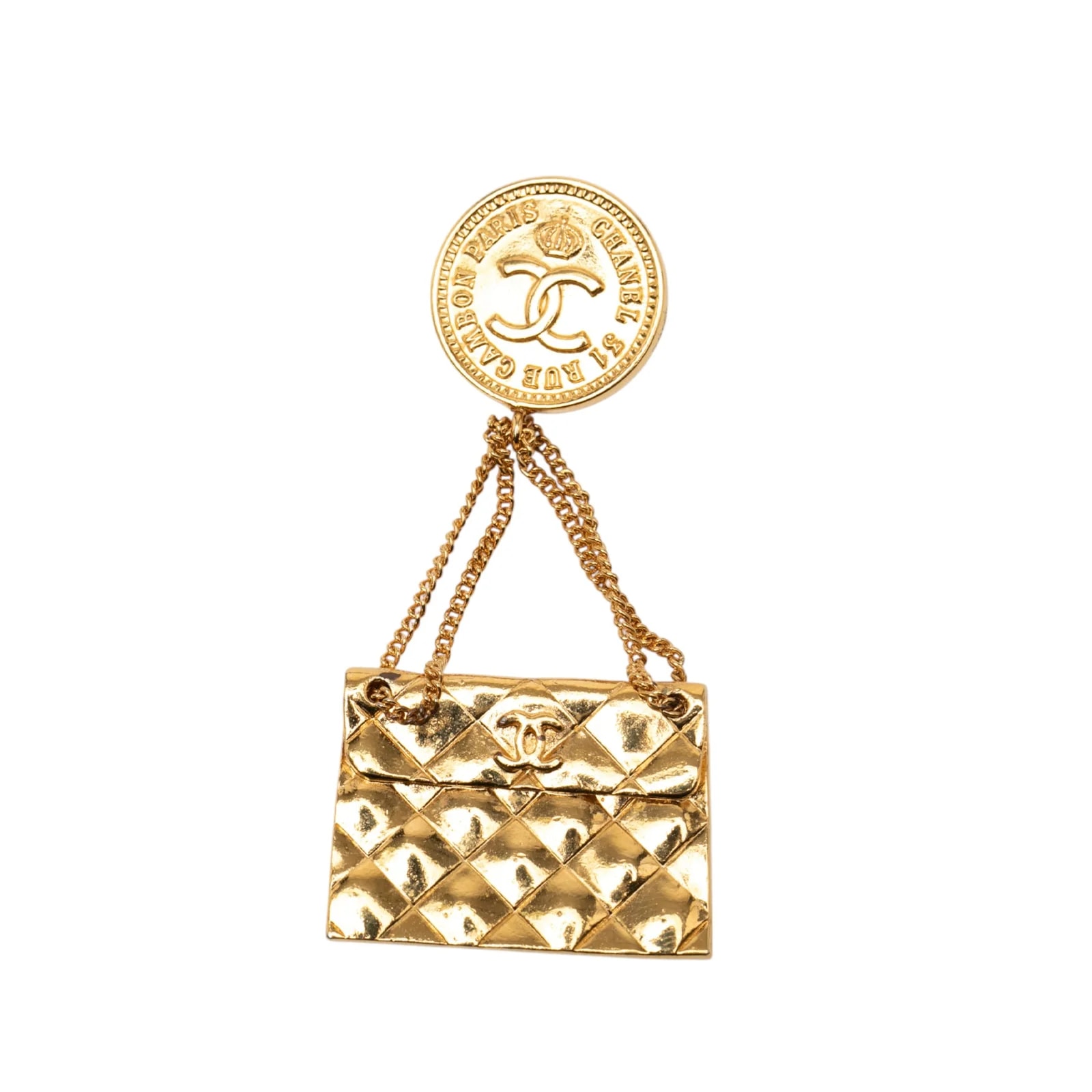 CC Flap Bag Medallion Brooch 4