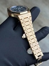 Audemars Piguet Royal Oak Perpetual Calender Blue Preowned 26574OR.OO.1220OR.02 2