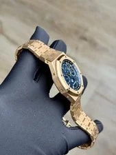 Audemars Piguet Royal Oak Perpetual Calender Blue Preowned 26574OR.OO.1220OR.02 3
