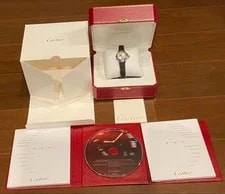 Cartier — Cartier Miss Pasha Leather Strap Stainless Steel Silver Dial — Watch — resale