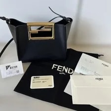 Fendi — Fendi Way Small , , Magnetic Closure, Logo, Hardware — Handbag — resale