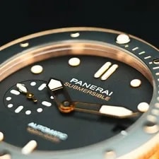 Panerai Submersible PAM00974 974 1950 Goldtech 3 Days Rose Gold Black Dial 42mm 4