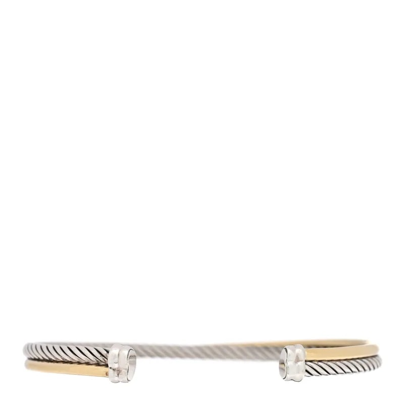David Yurman — 18K Yellow Gold 3mm Crossover Cuff — Jewelry — resale