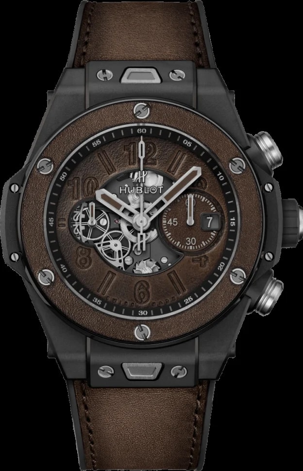 Worldofluxuryus — Hublot Big Bang Unico Berluti Cold Brown Limited Edition Black Ceramic ’s — Watch — resale