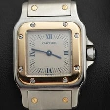 Cartier — Santos de Cartier Galbée Small 24mm Gold & Stainless Steel — Watch — resale