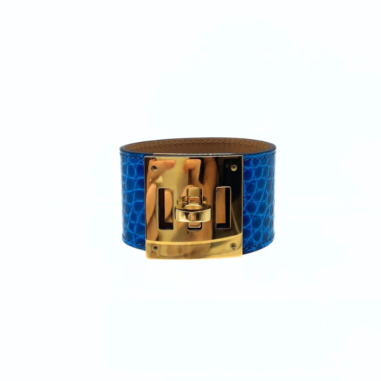 Hermès — Hermes Kelly Dog Gator Cuff Izmir Hardware — Jewelry — resale