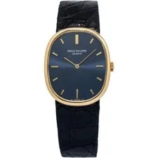 Patek Philippe — Patek Philippe Golden Ellipse 3848J 18k YG Blue Dial W/Archive 27mm — Watch — resale