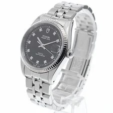Tudor 72034 Prince Date 10P Diamond WG Bezel Automatic 939069 2