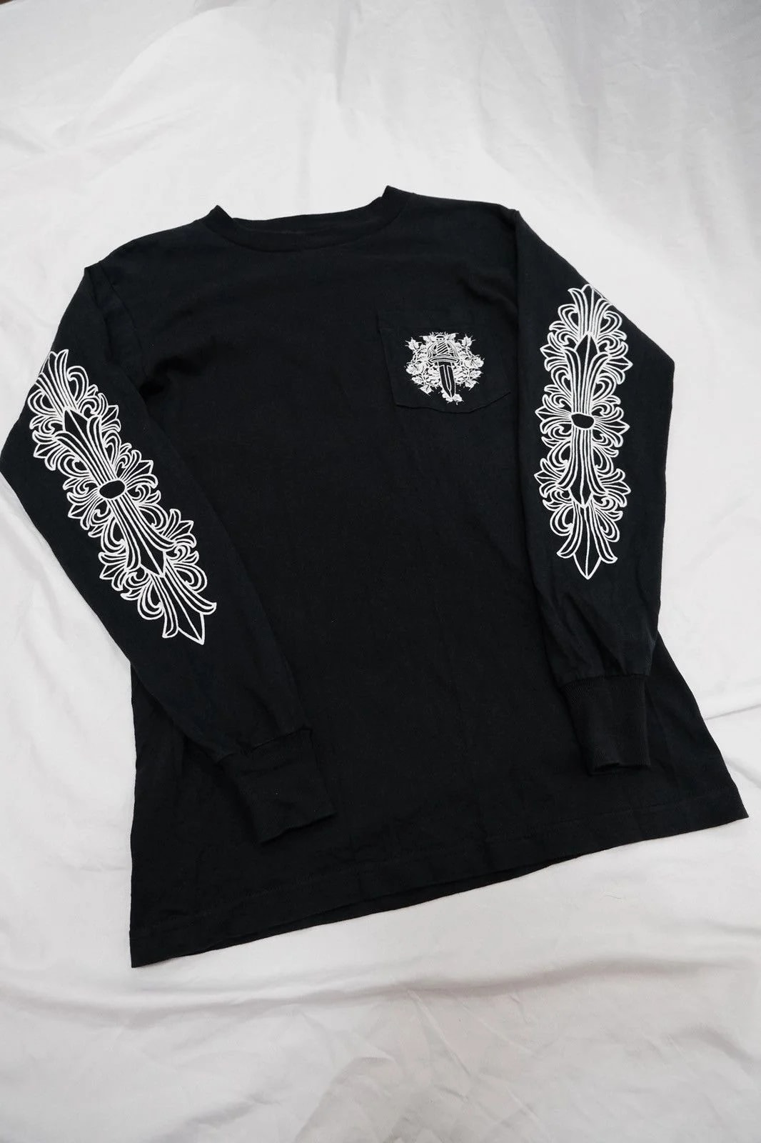 Chrome Hearts — Hearts Long Sleeve T Shirts Dagger Floral — streetwear — resale
