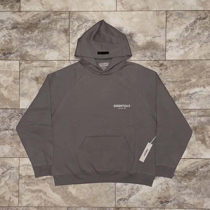 Fear of God Essentials Hoodie Desert Taupe Size XL 2
